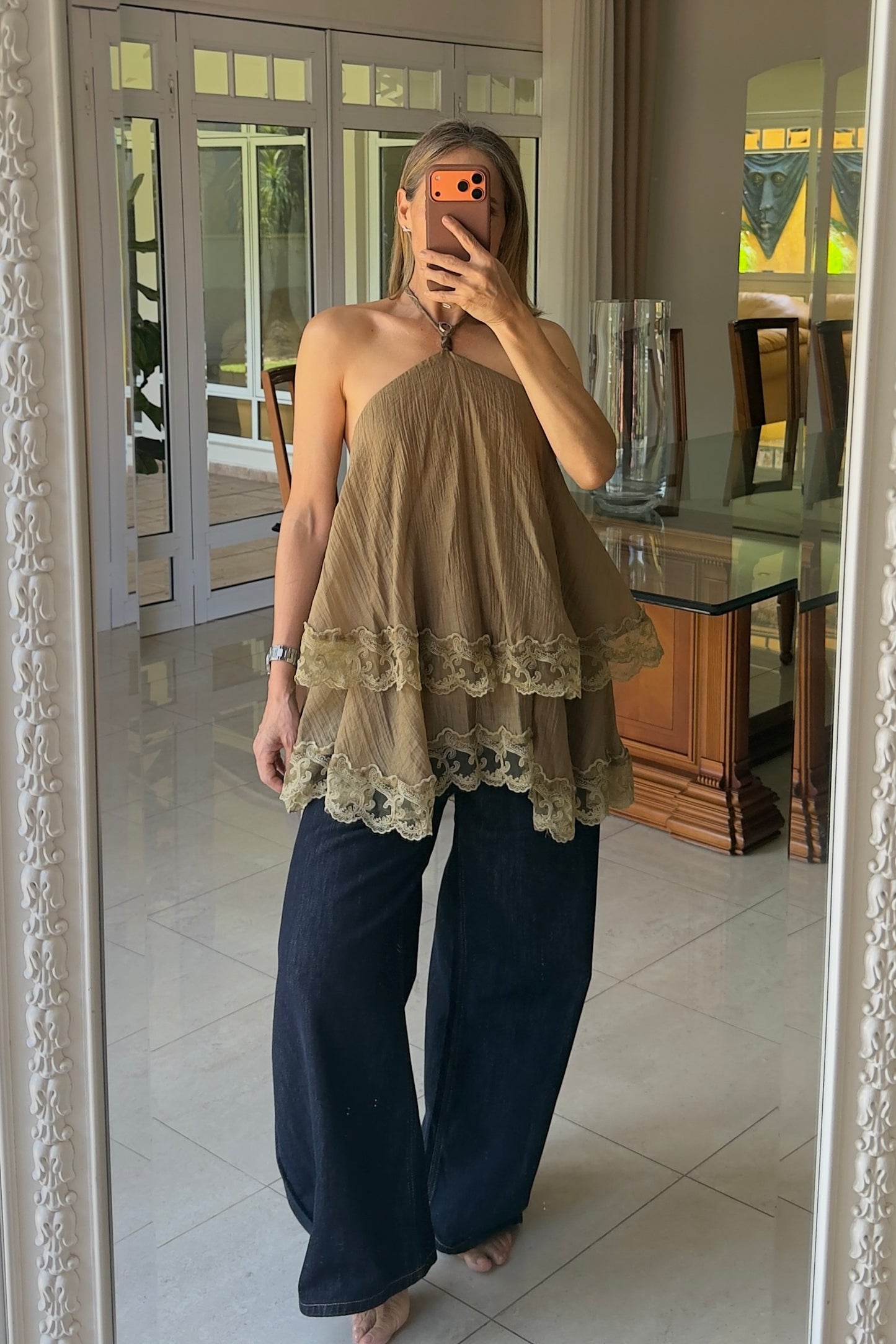 BLUSA CAPAS & ENCAJE