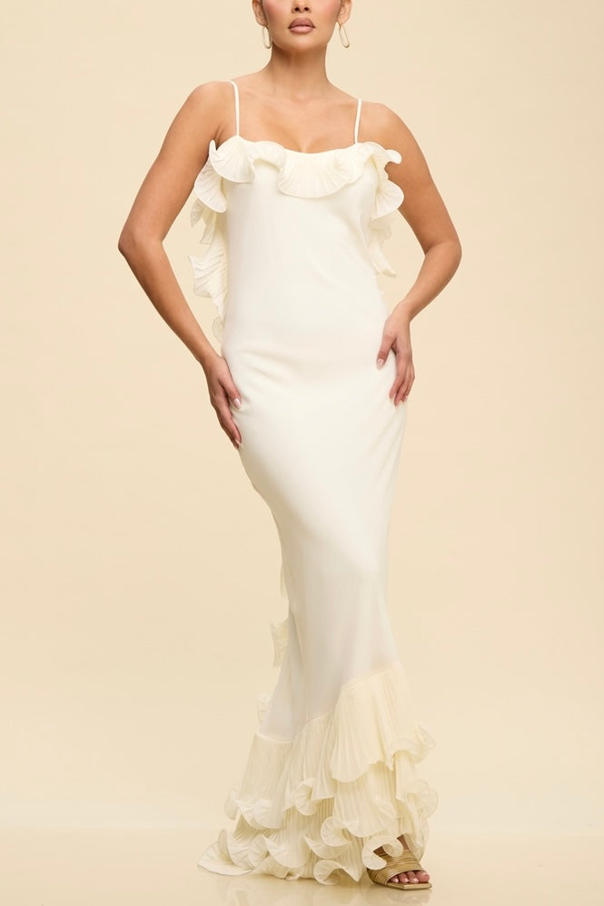 VESTIDO DETALLE VOLANTE