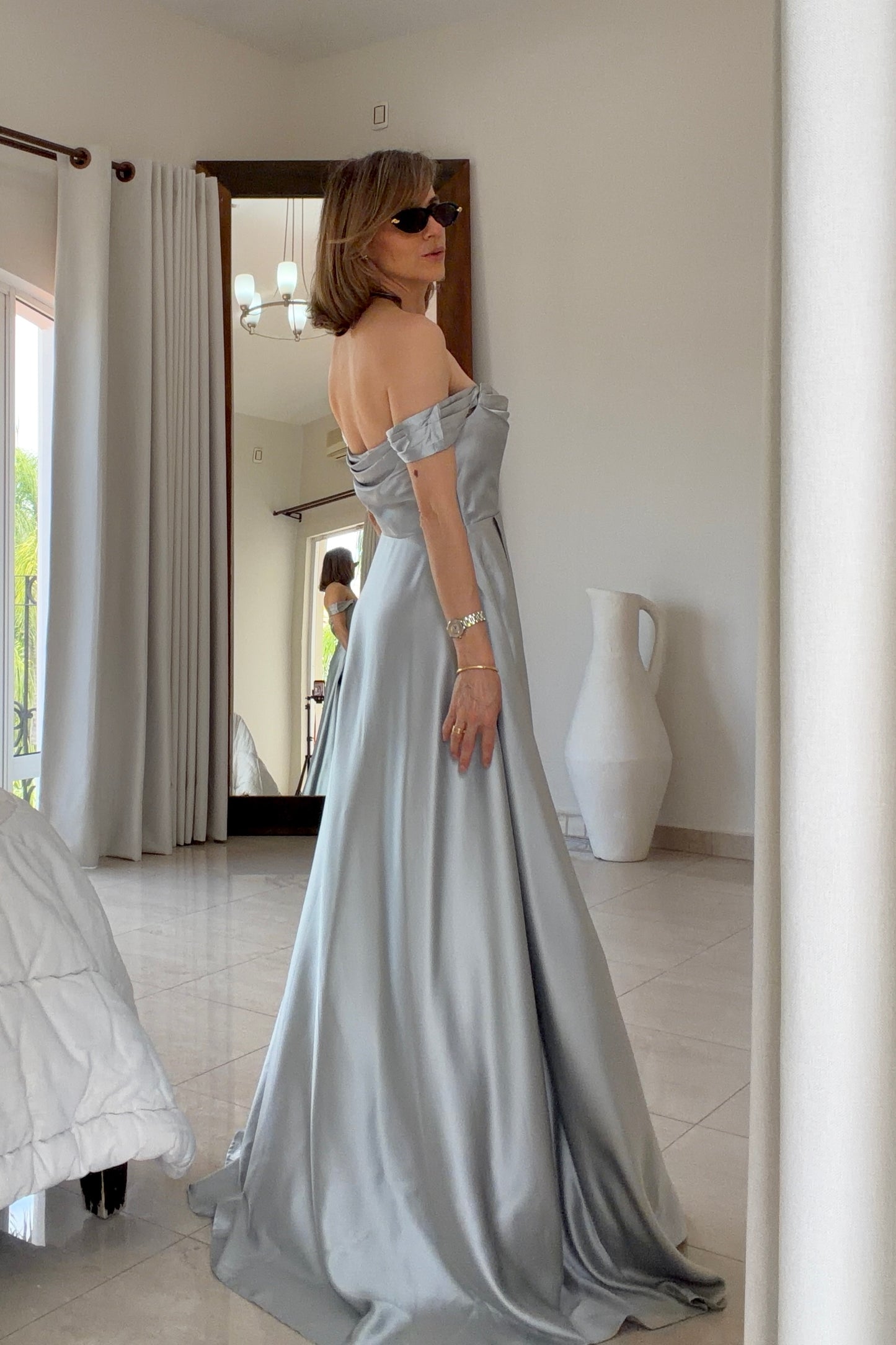 VESTIDO MANGA CAIDA