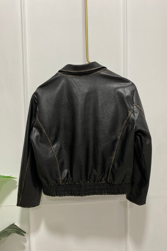 CHAQUETA EFECTO PIEL