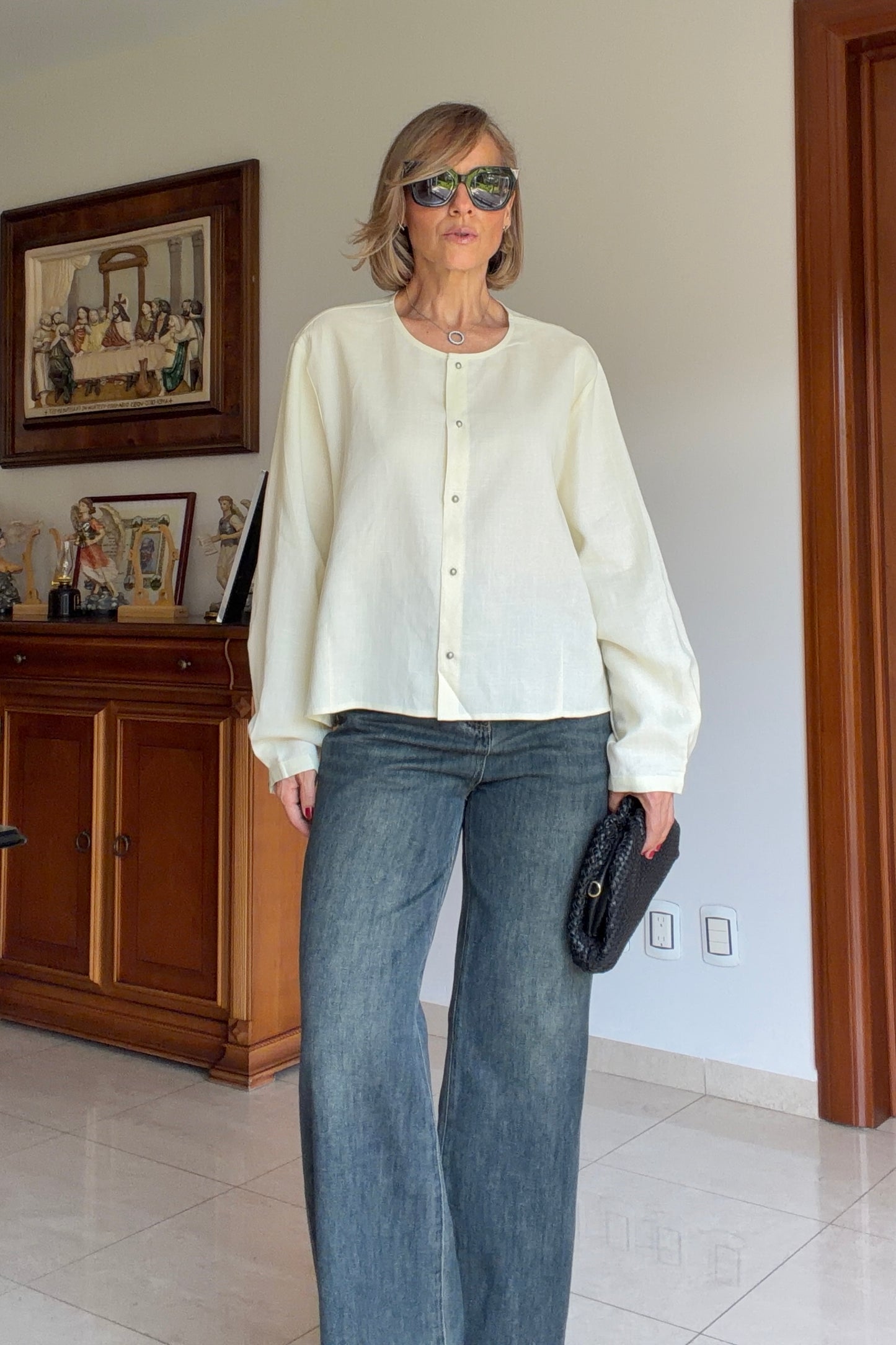 BLUSA CUELLO REDONDO