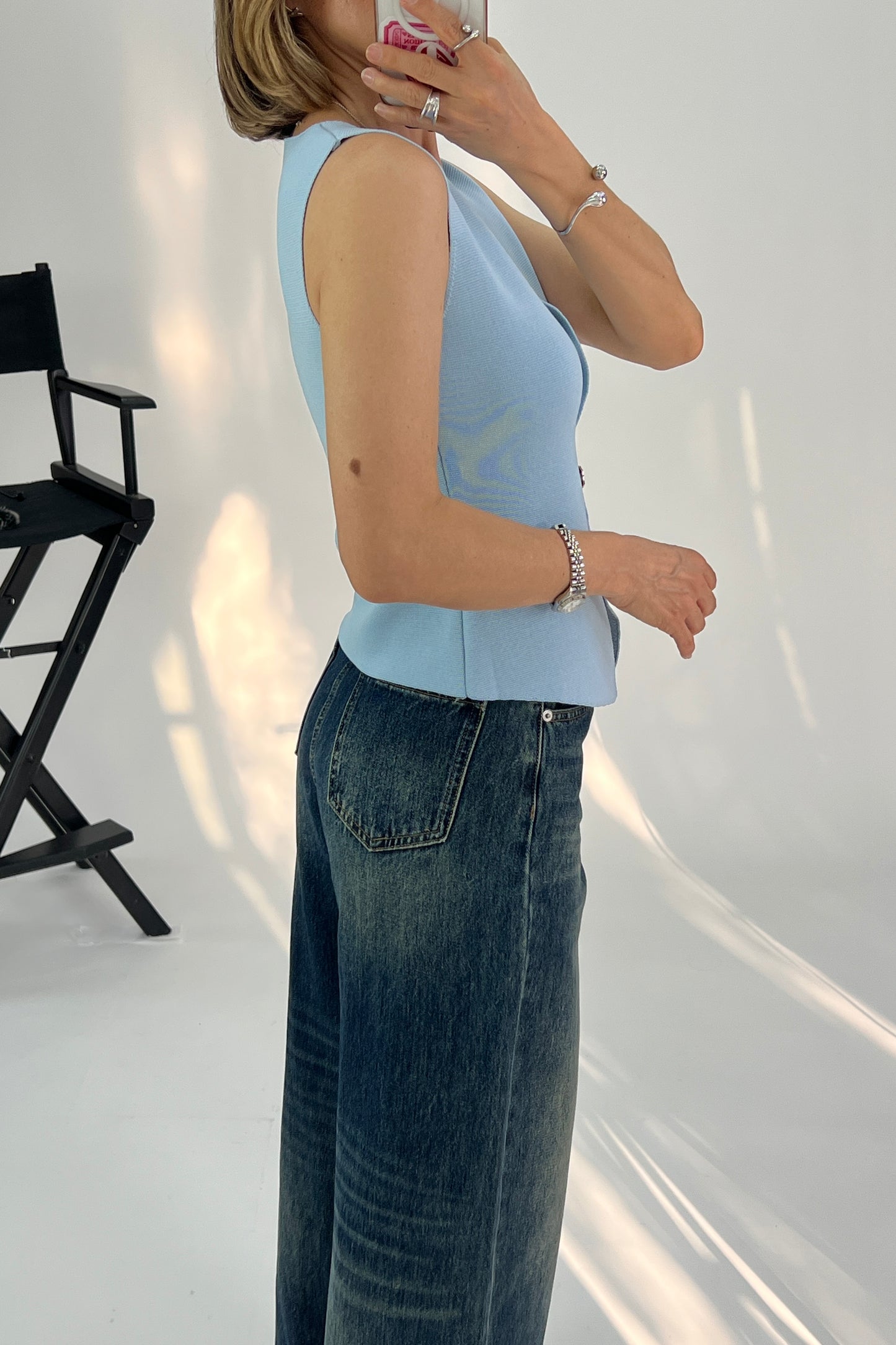 CHALECO BOTONES DORADOS