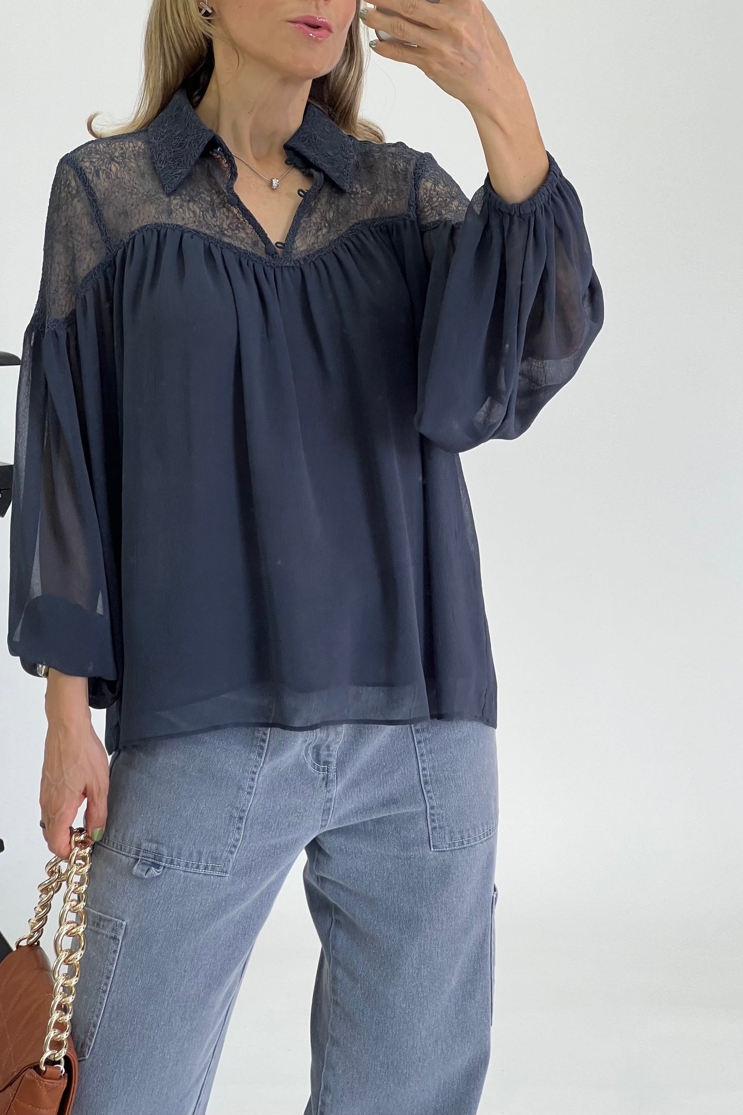 BLUSA TRANSPARENCIA HOMBROS