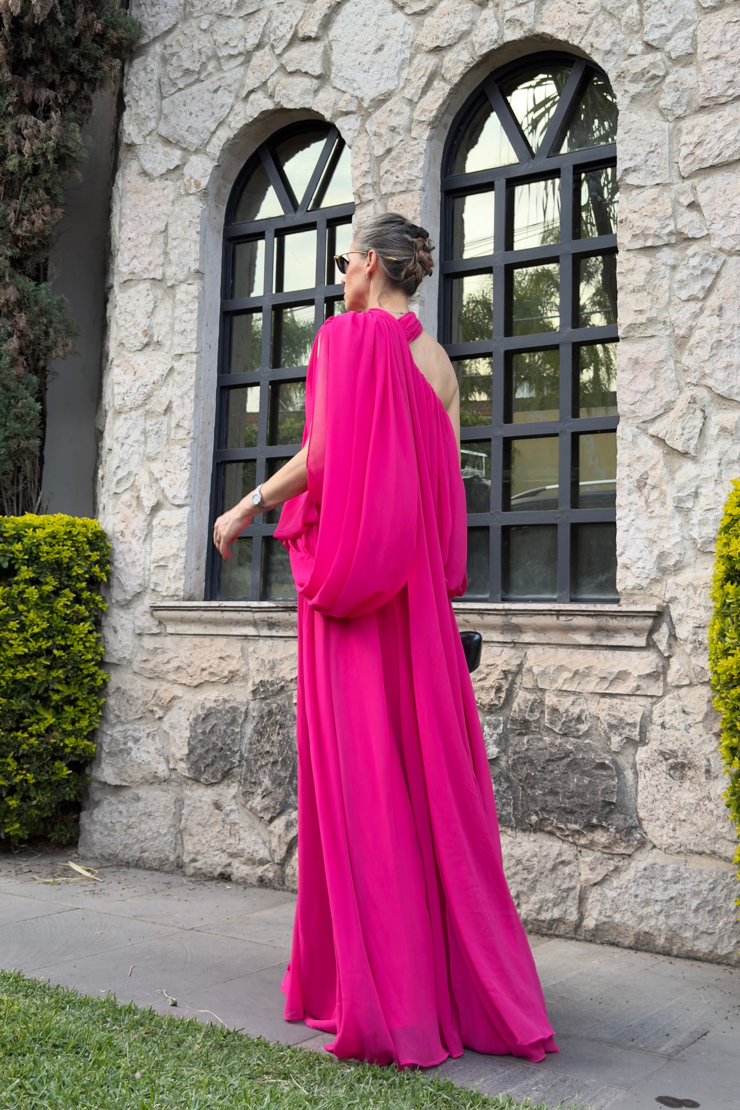 VESTIDO HOMBRO ASIMETRICO