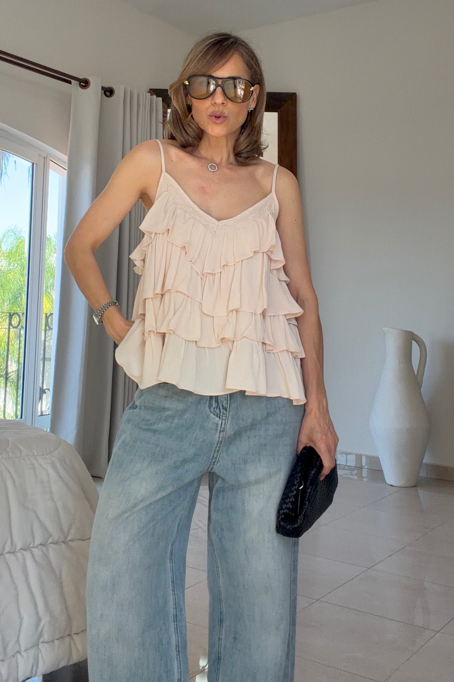 BLUSA CAPAS OLANES