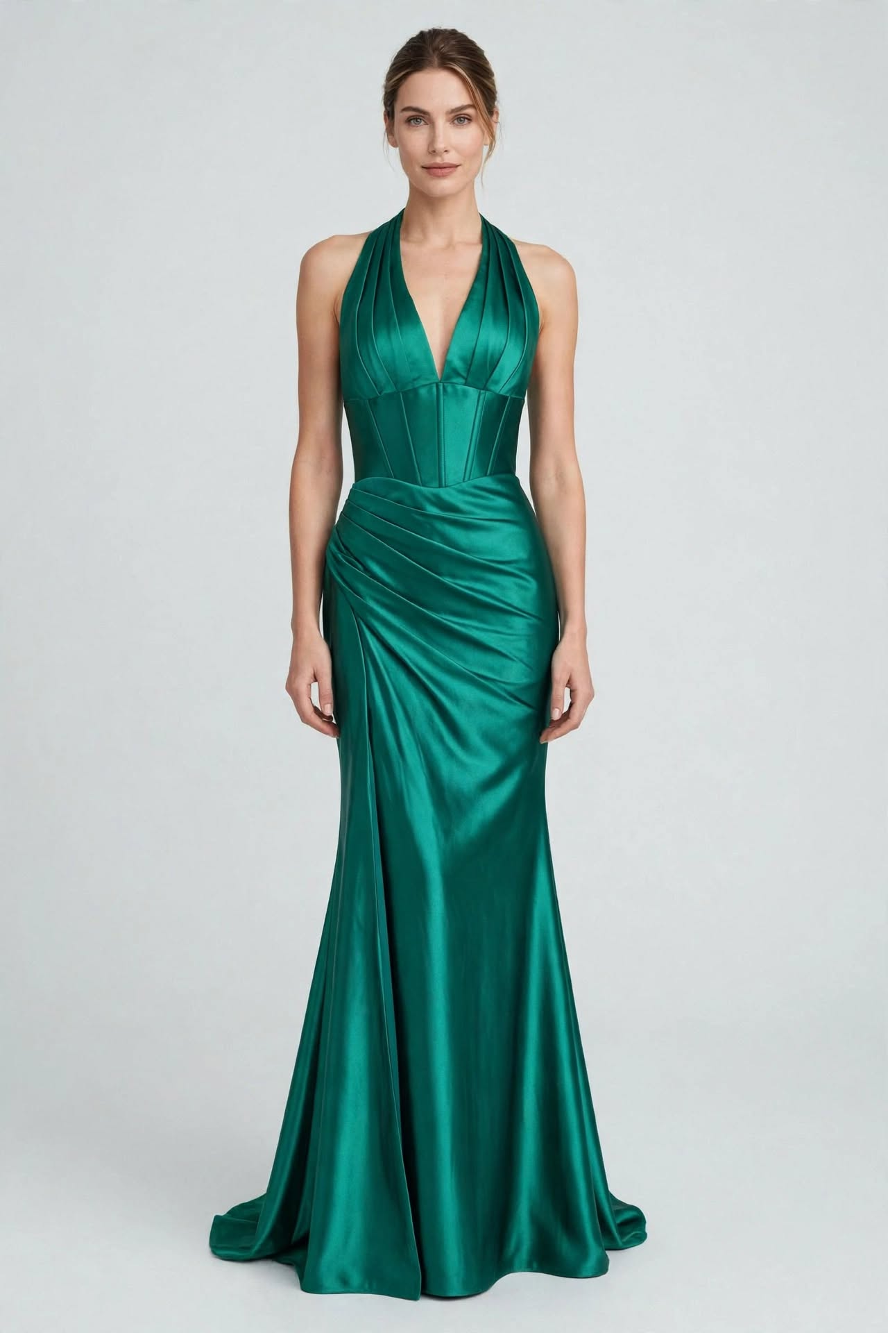 VESTIDO SATINADO HALTER