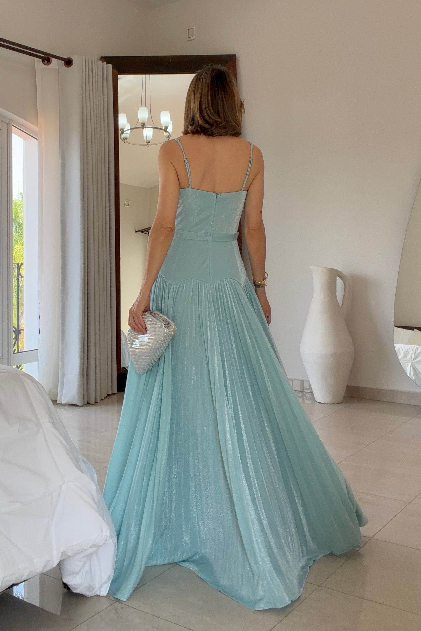 VESTIDO BAJO PLISADO