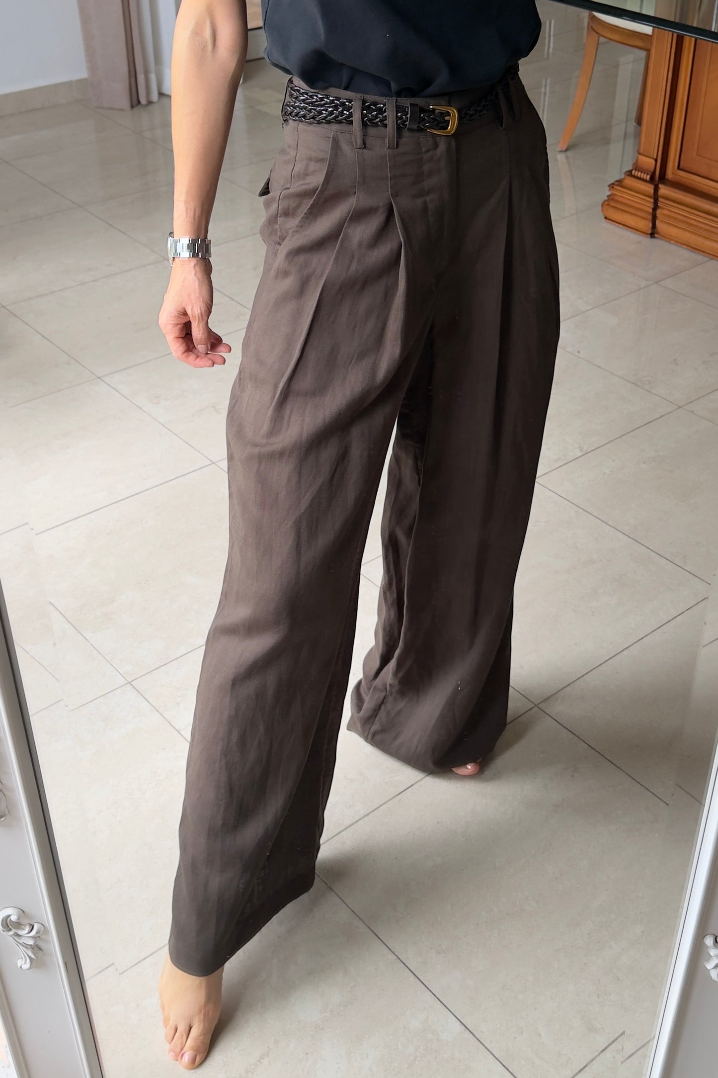 PANTALÓN CINTÓ TRENZADO