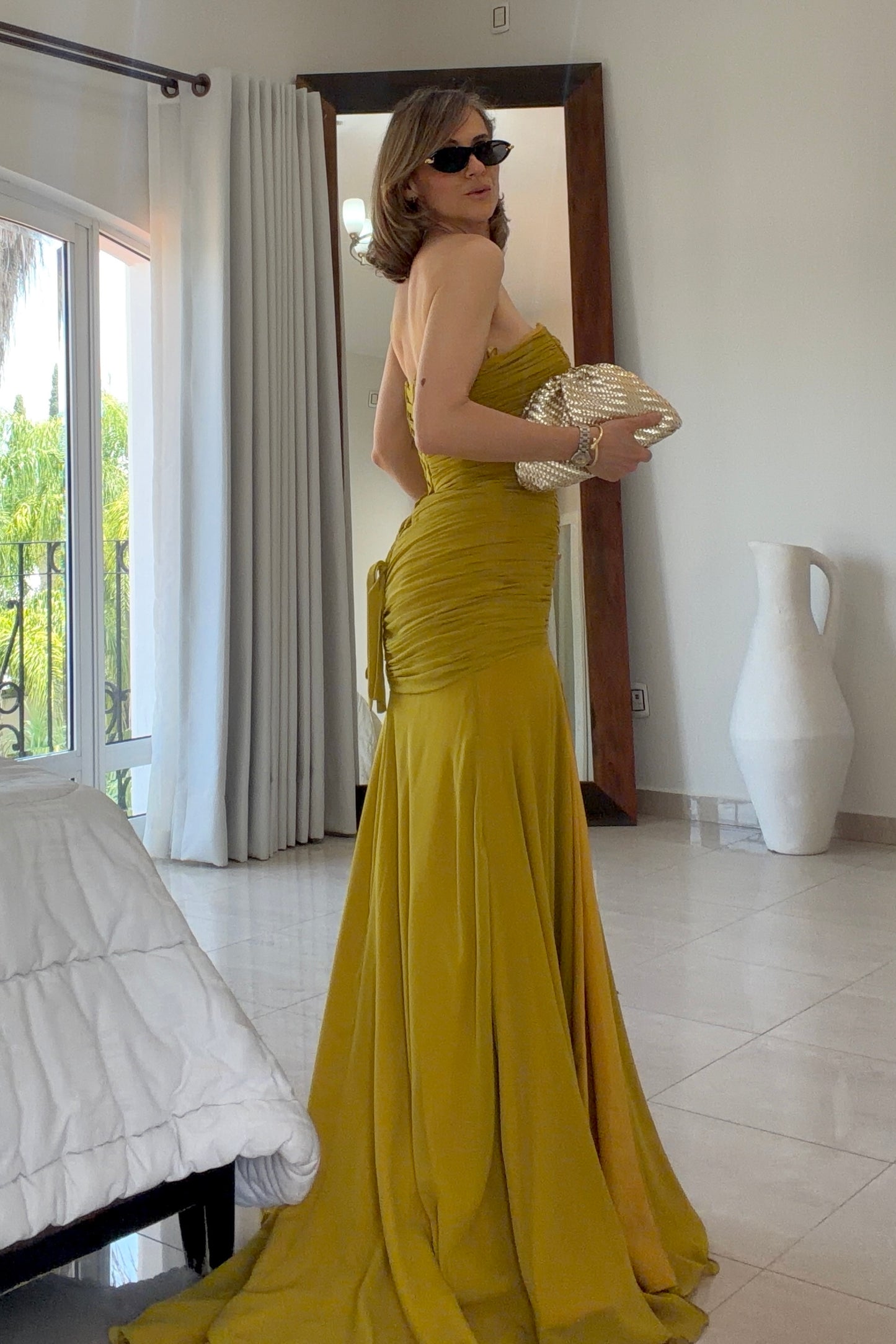 VESTIDO DETALLE CORRUGADO