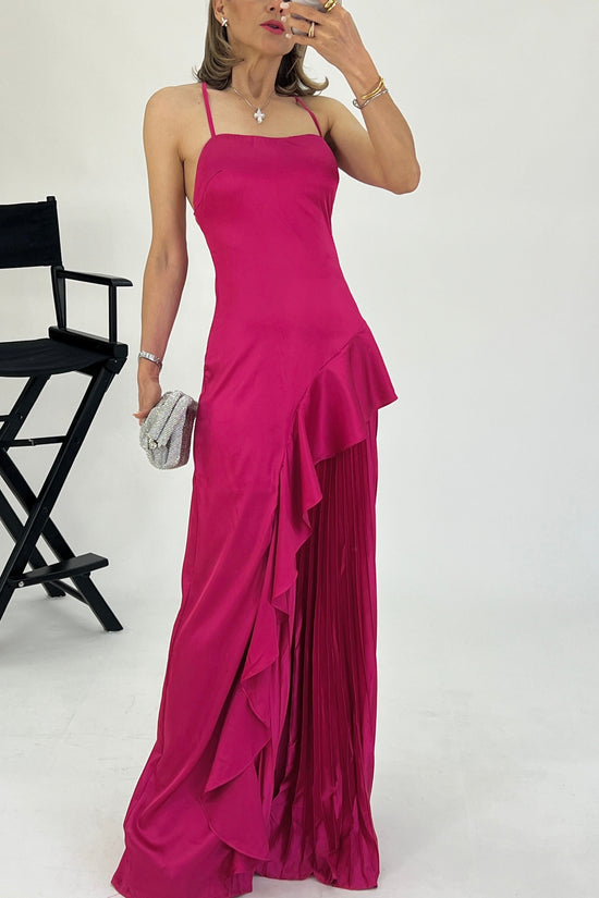 VESTIDO ASIMETRICO PLISADO