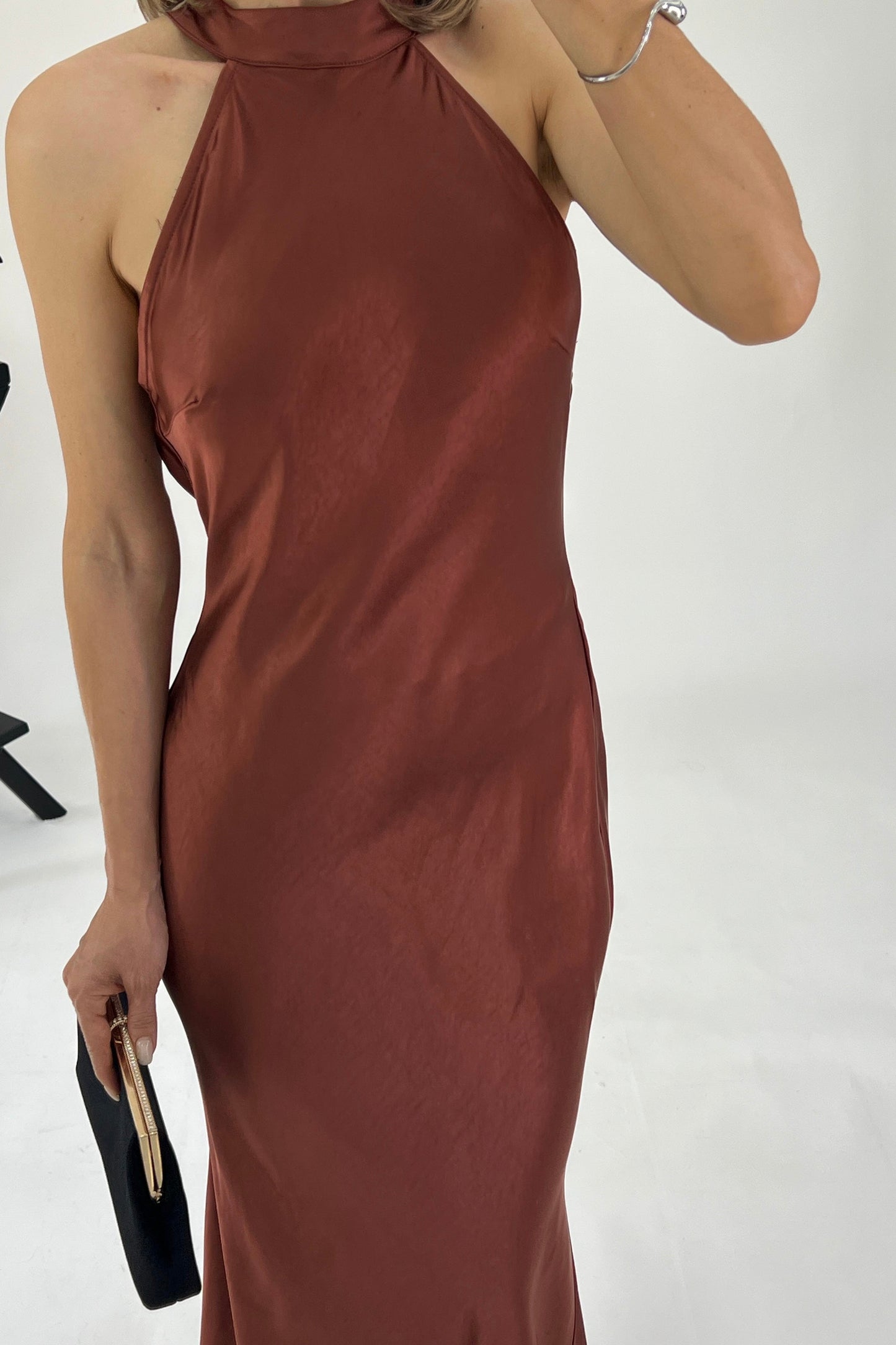 VESTIDO DRAPEADO ESPALDA