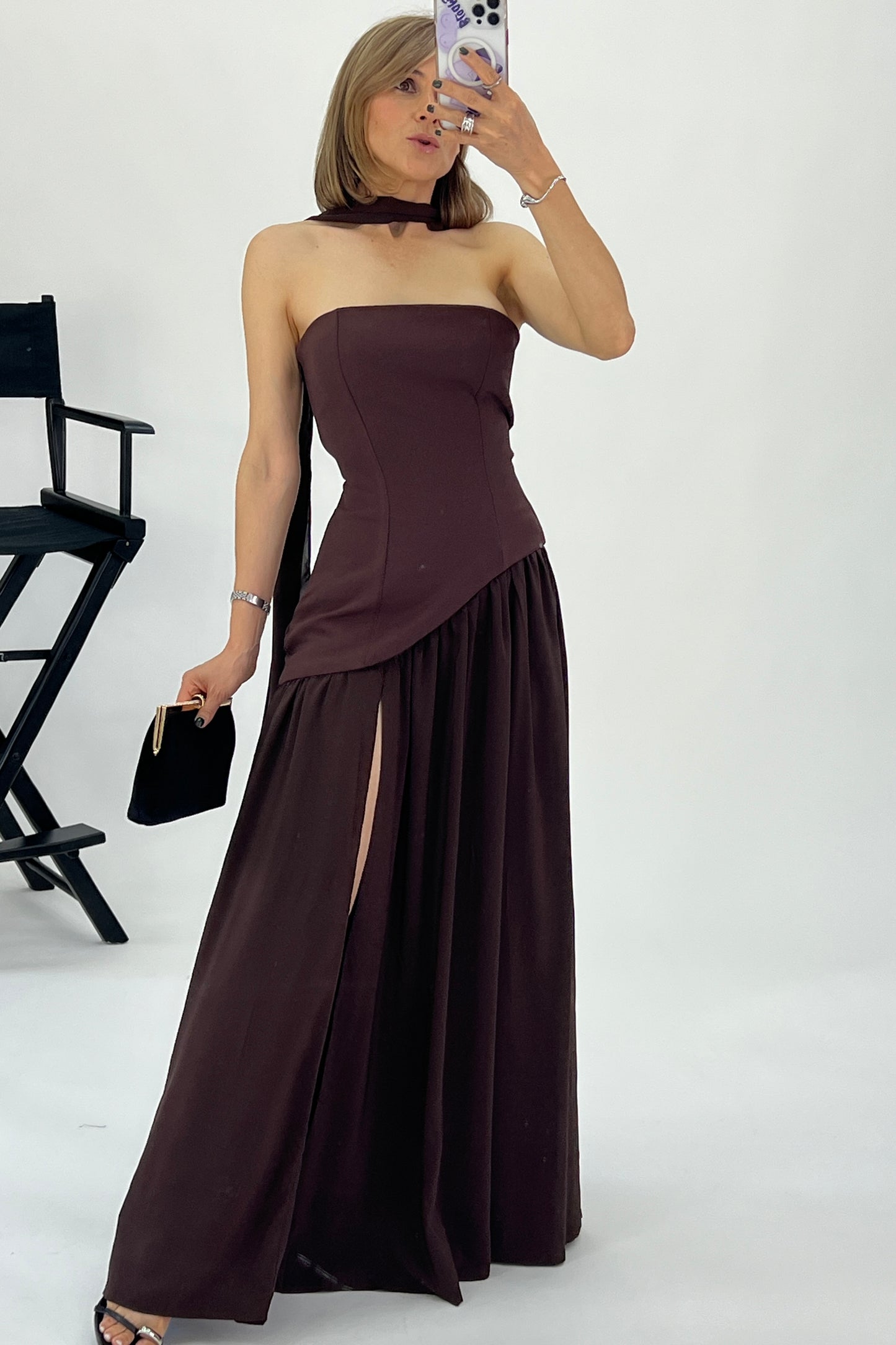 VESTIDO BAJO ABERTURA