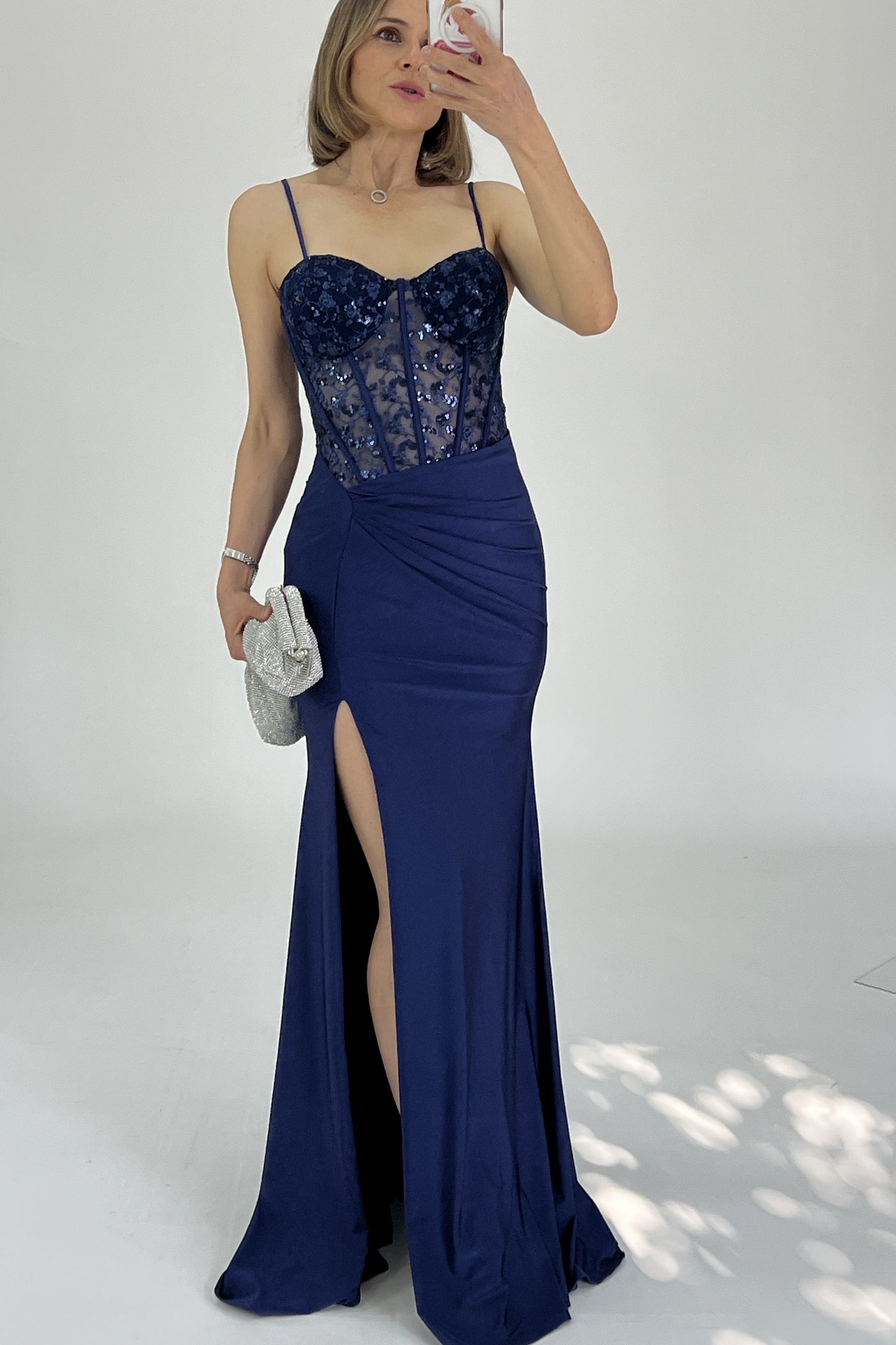 VESTIDO BUSTIER LENTEJUELA