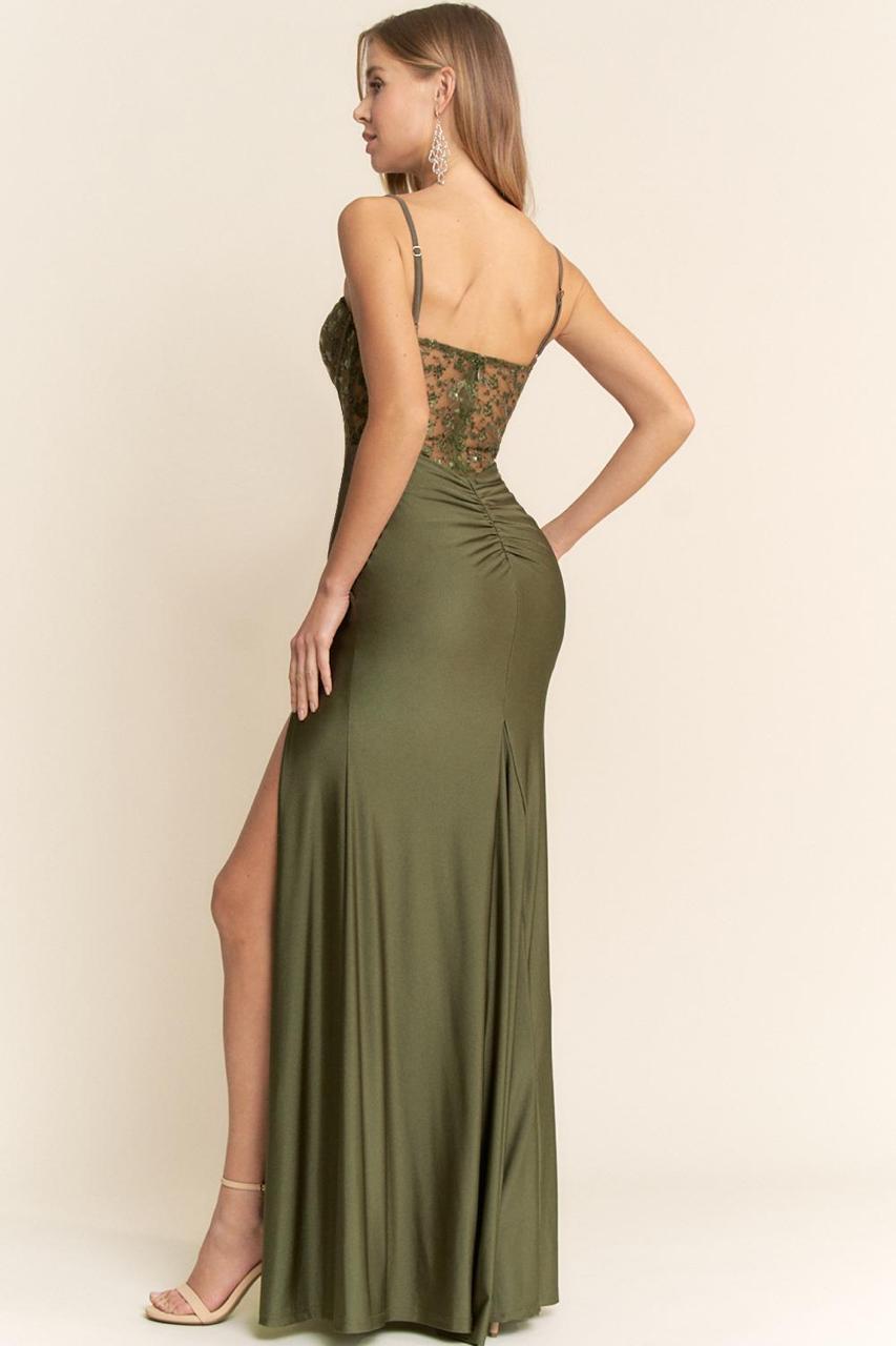 VESTIDO BUSTIER LENTEJUELA