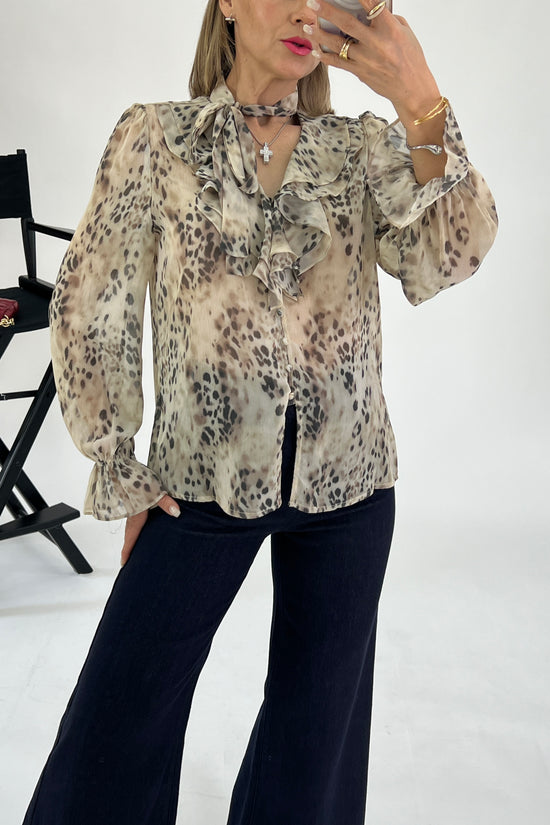 BLUSA ESCAROLA ESTAMPADA