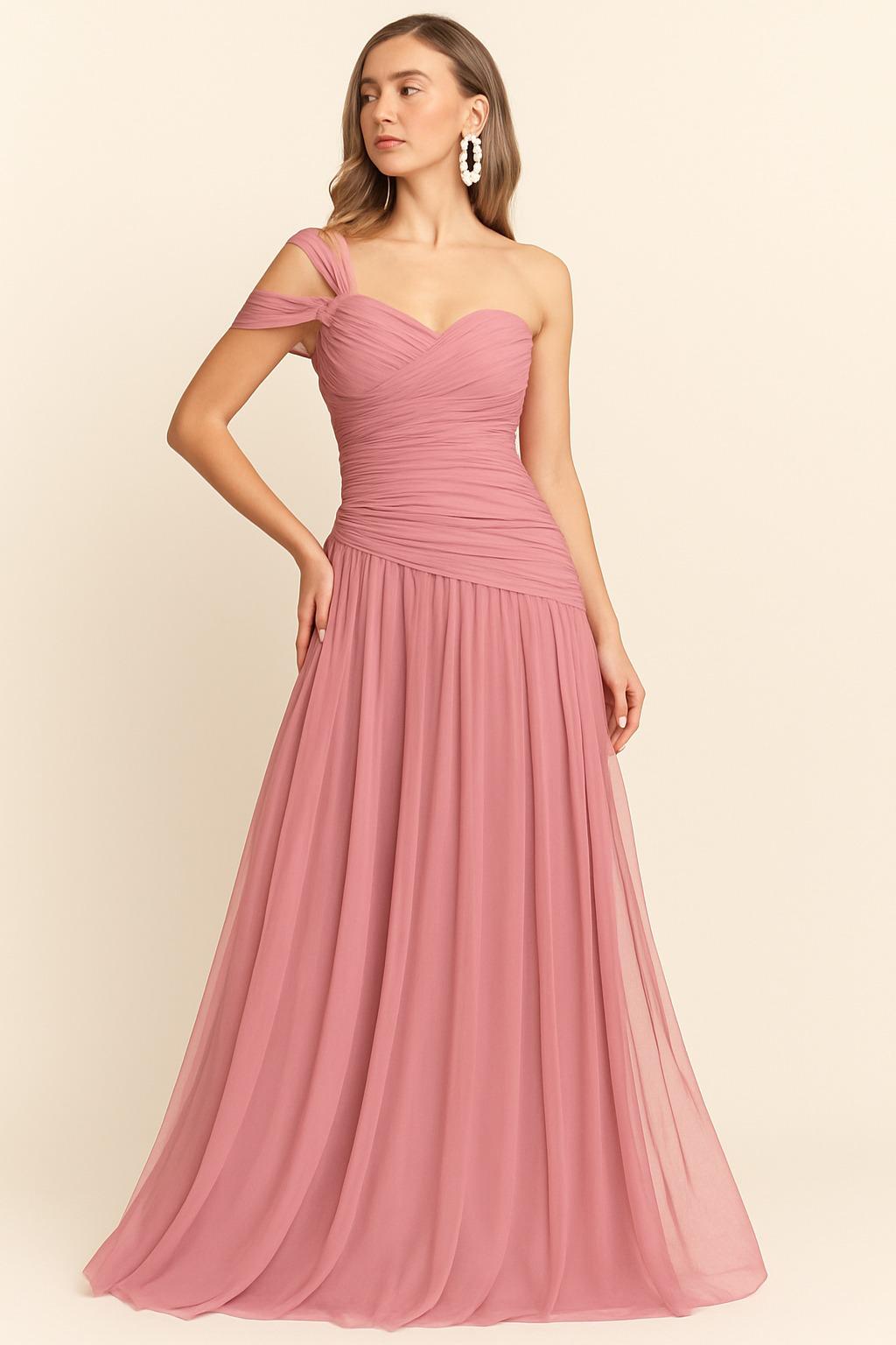 VESTIDO DETALLE HOMBRO