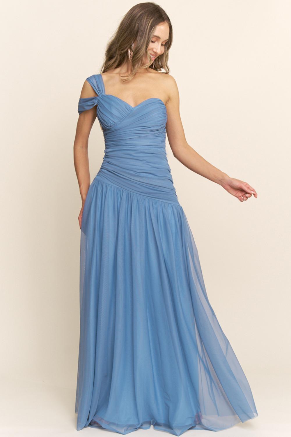 VESTIDO DETALLE HOMBRO