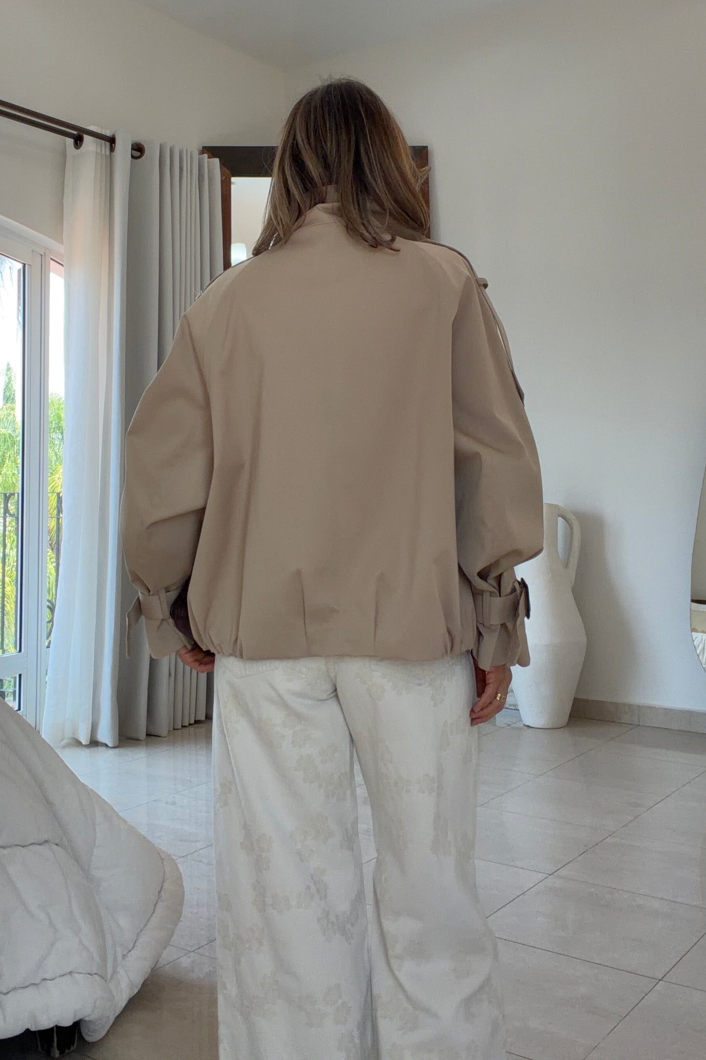 DOUBLE TRENCH COAT
