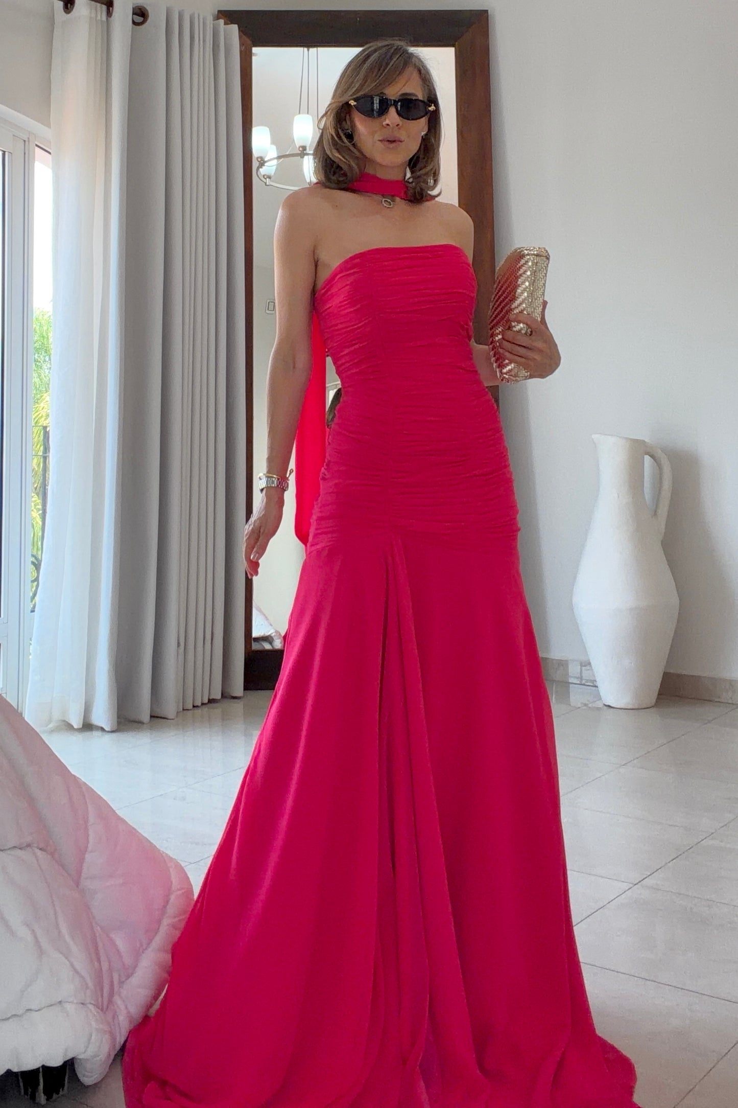 VESTIDO DETALLE CORRUGADO