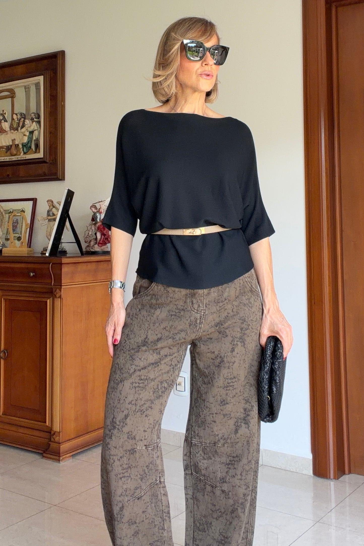 BLUSA CINTURON
