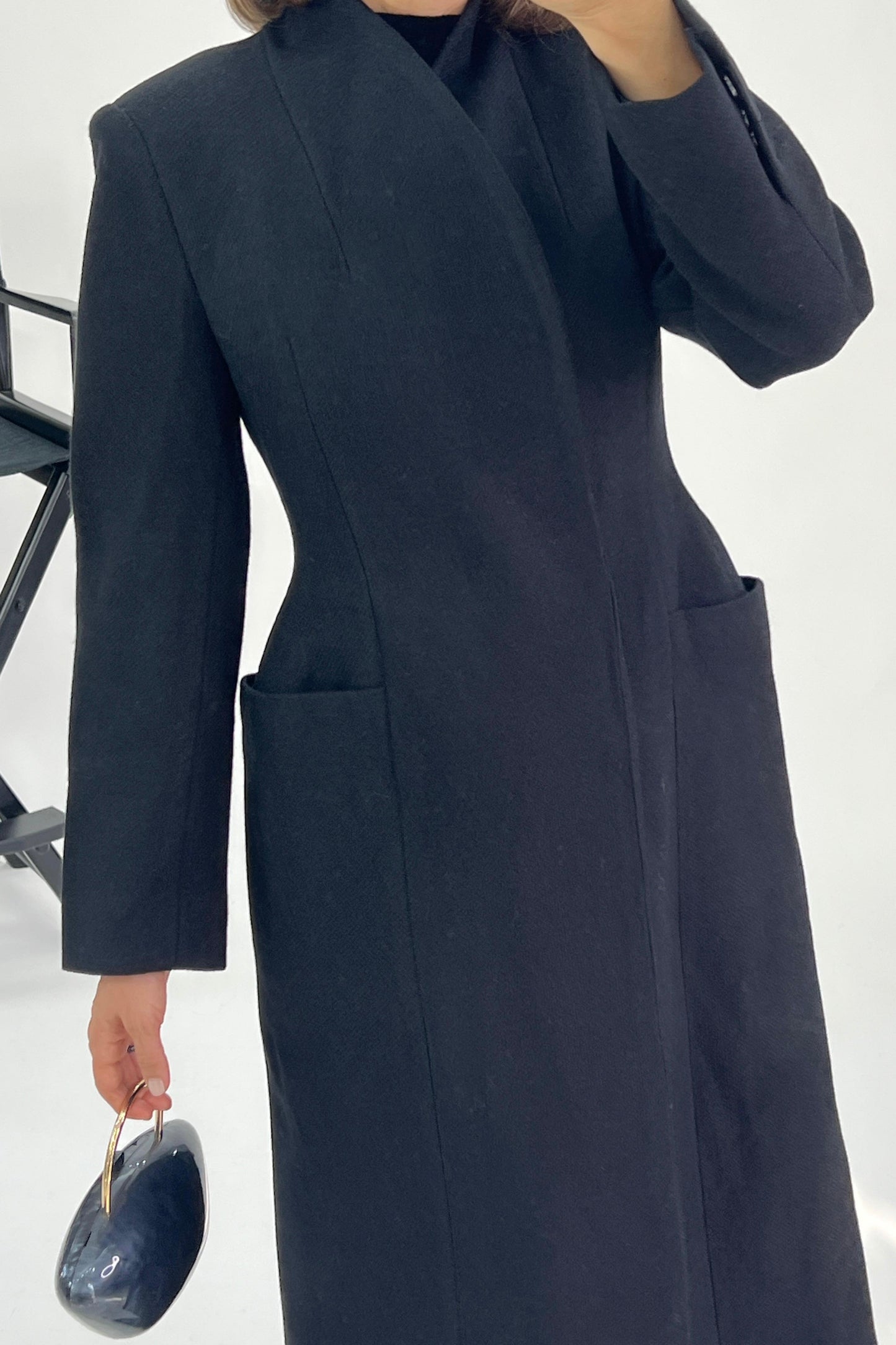 FITTED MAXI COAT