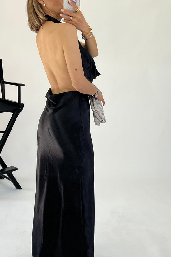 VESTIDO DRAPEADO METALICO