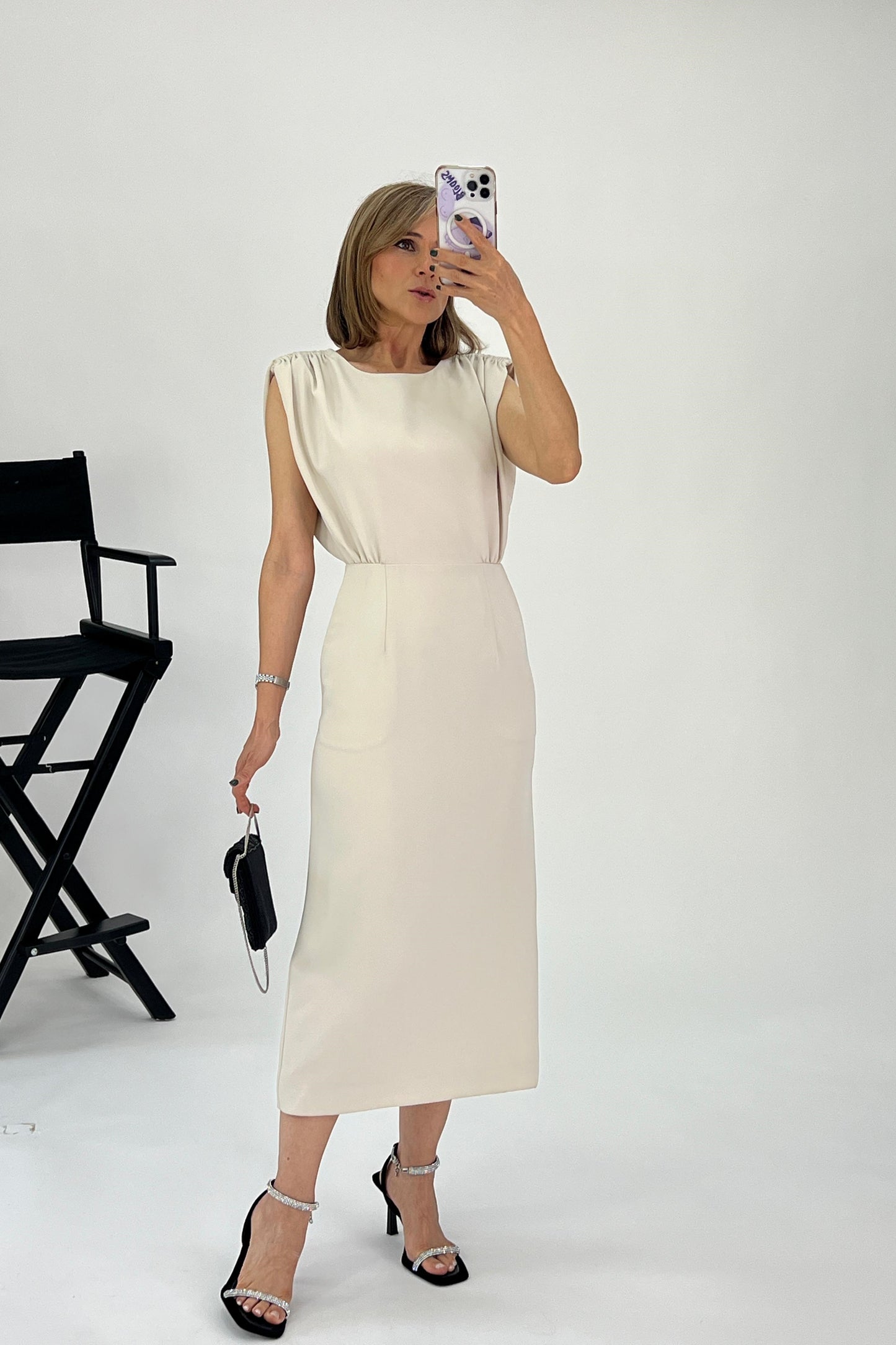 VESTIDO DETALLE HOMBROS