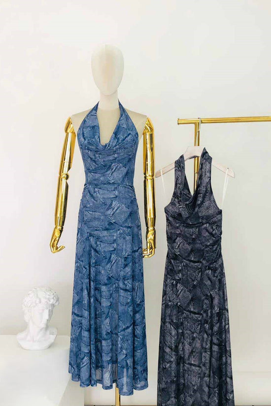 VESTIDO DRAPEADO ESTAMPADO