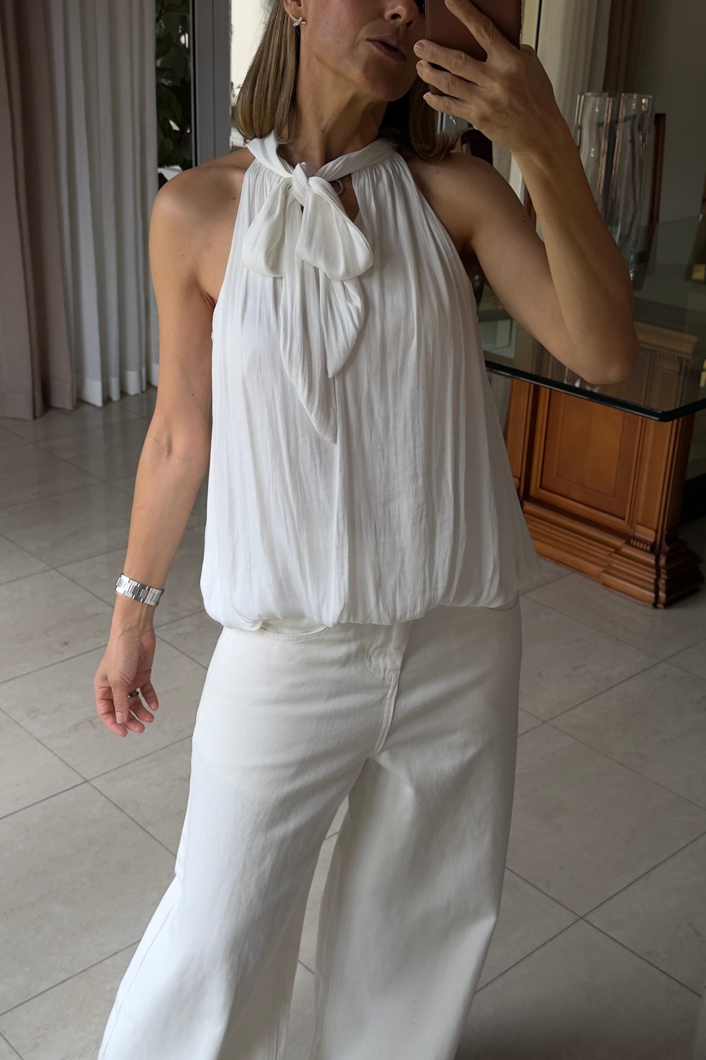 BLUSA SATINADA