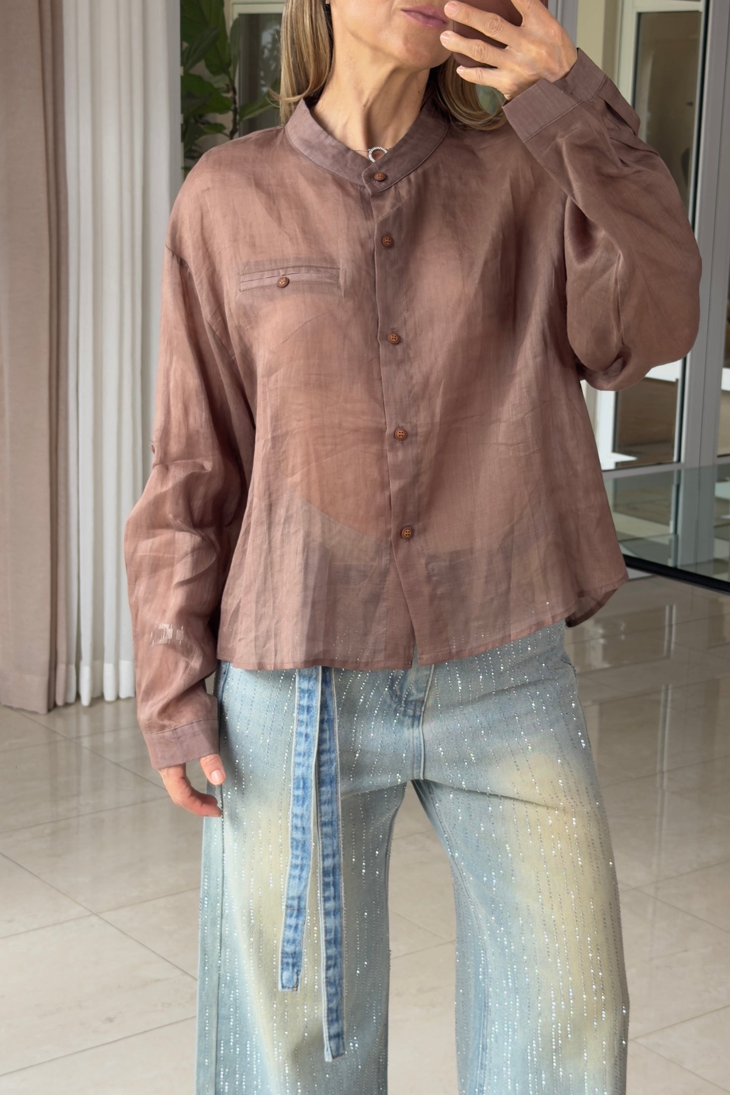 BLUSA TRASLUCIDA