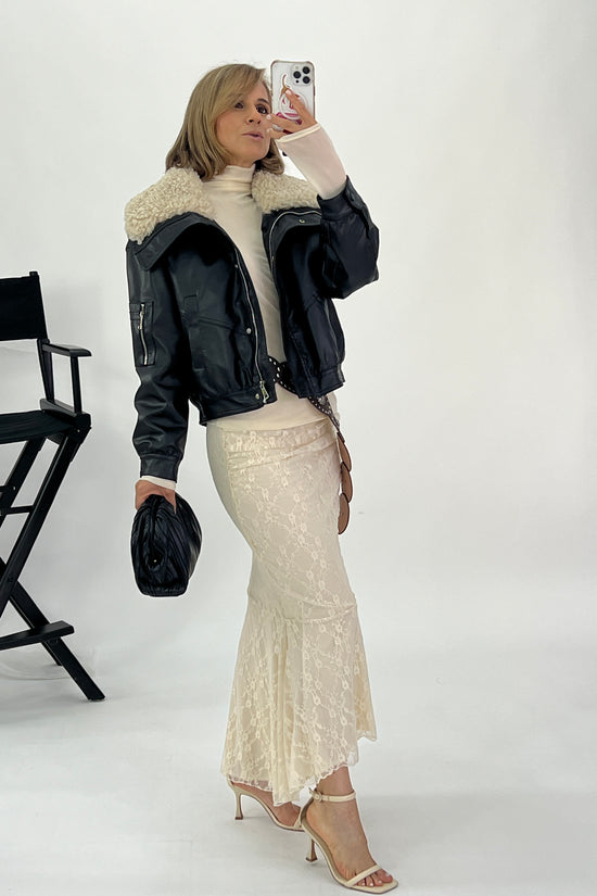 SHEEPSKIN-EFFECT JACKET