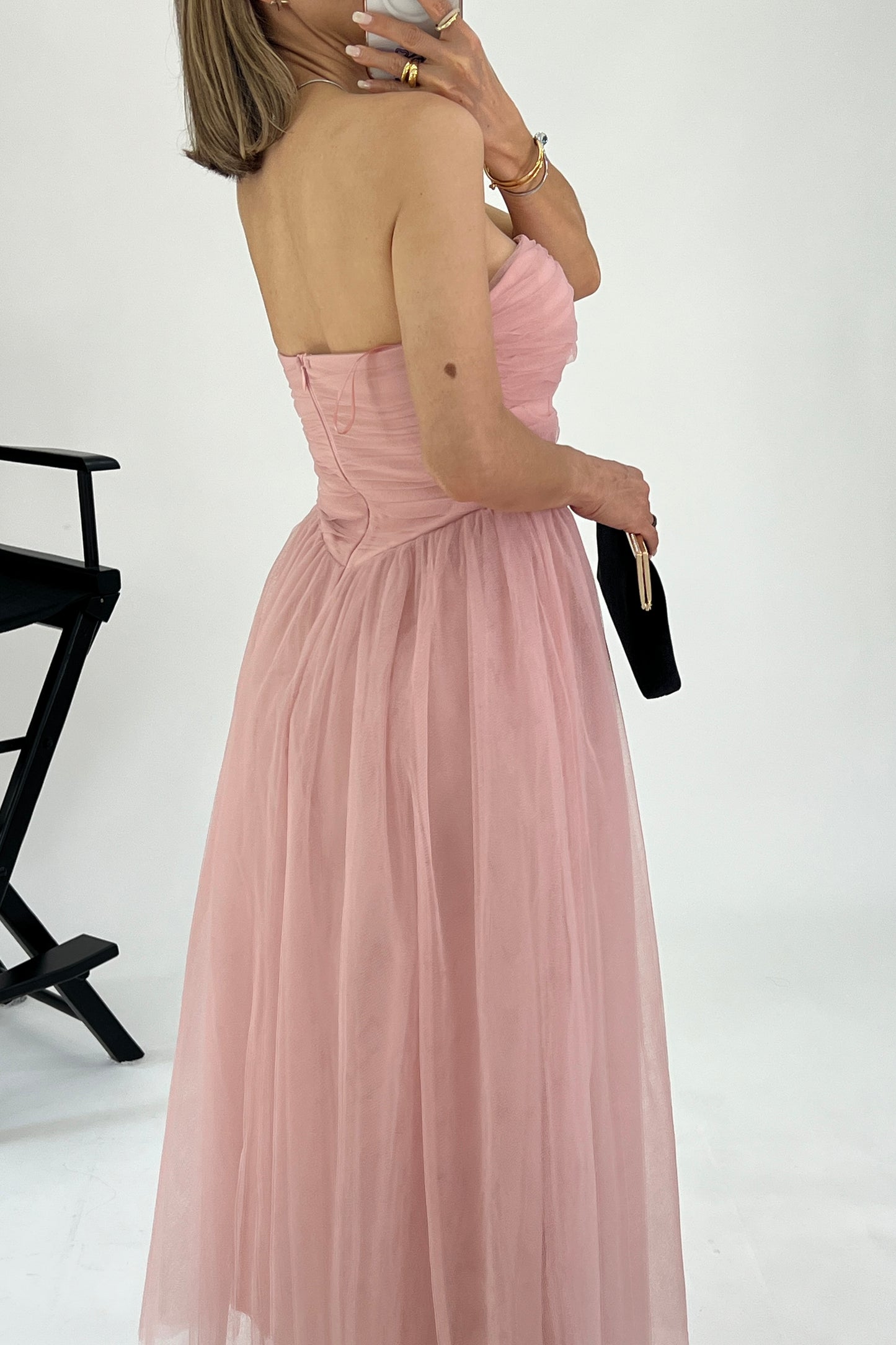 VESTIDO TUL STRAPLESS