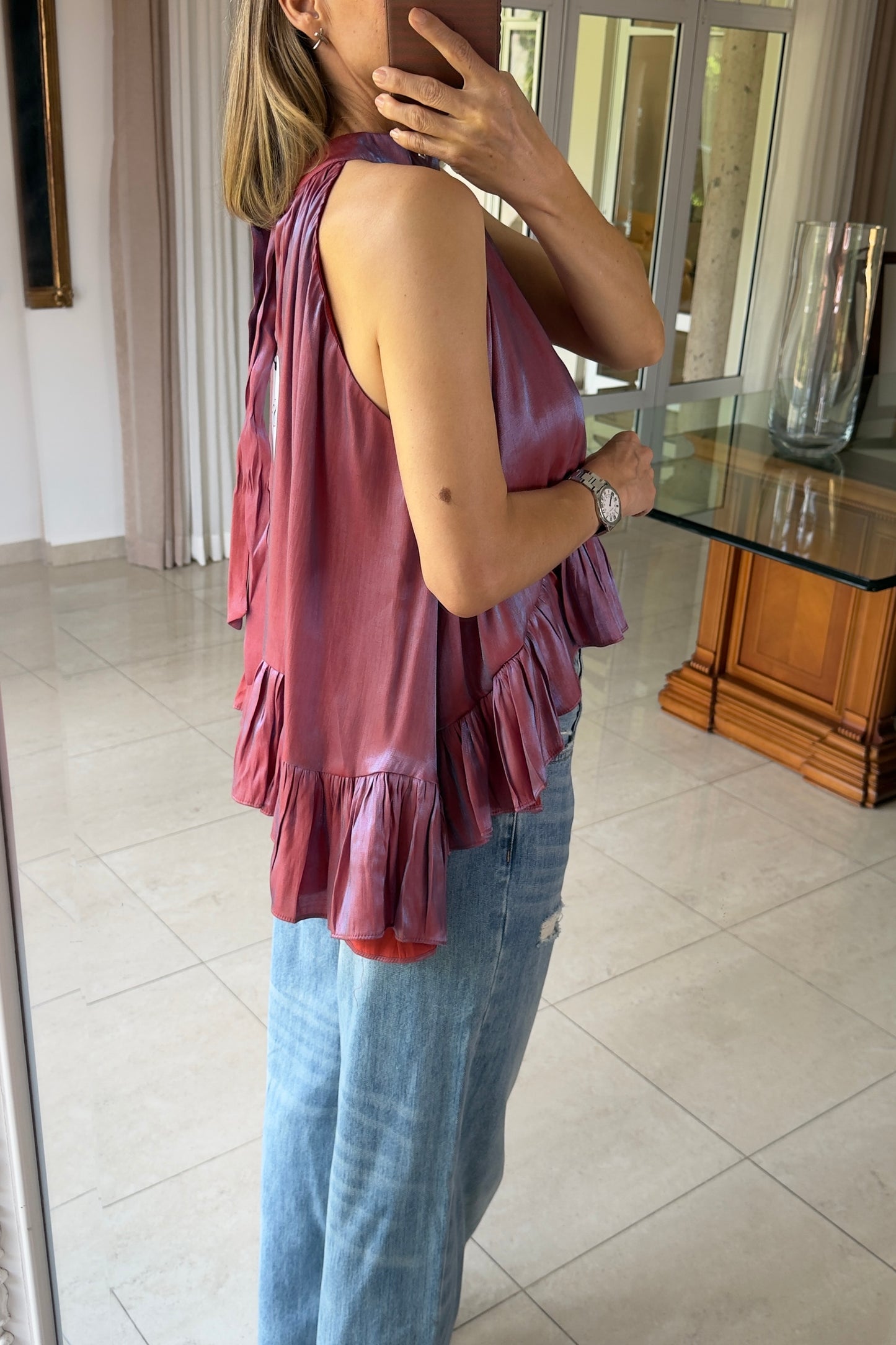 BLUSA BAJO IRREGULAR