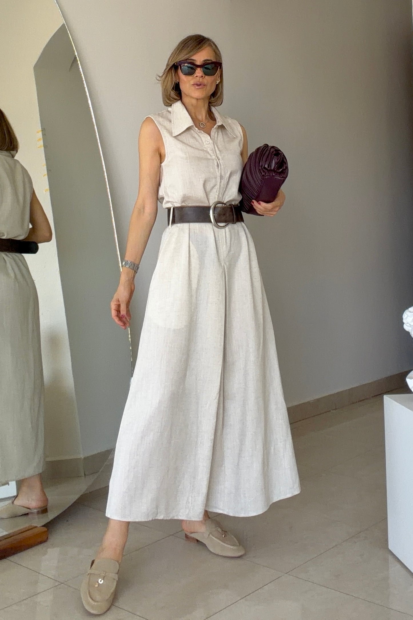 VESTIDO LINO & CINTO
