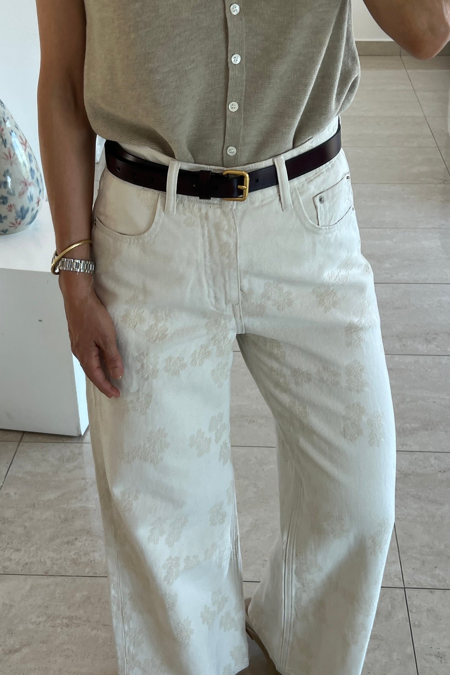 JEANS TEXTURA EN TELA