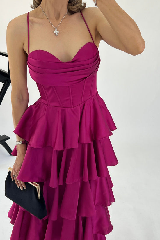 VESTIDO CAPAS SATIN