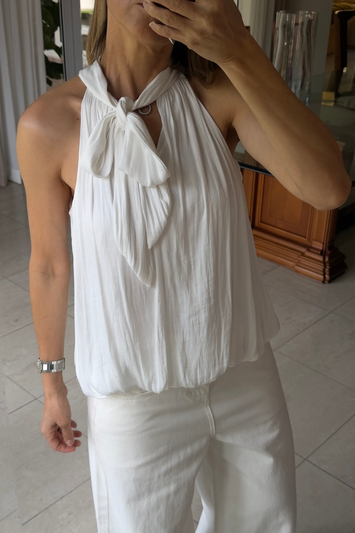 BLUSA SATINADA