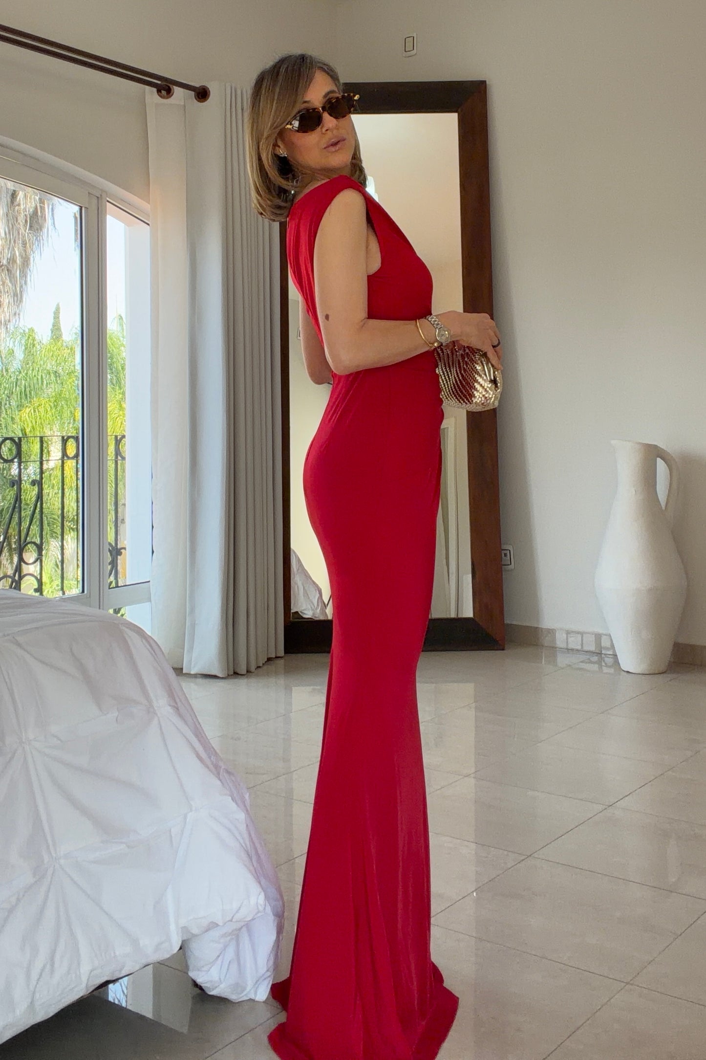 VESTIDO DETALLE DORADO