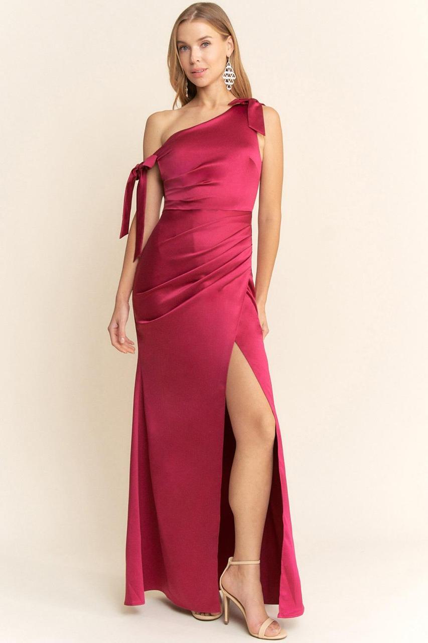 VESTIDO HOMBROS ASIMETRICOS