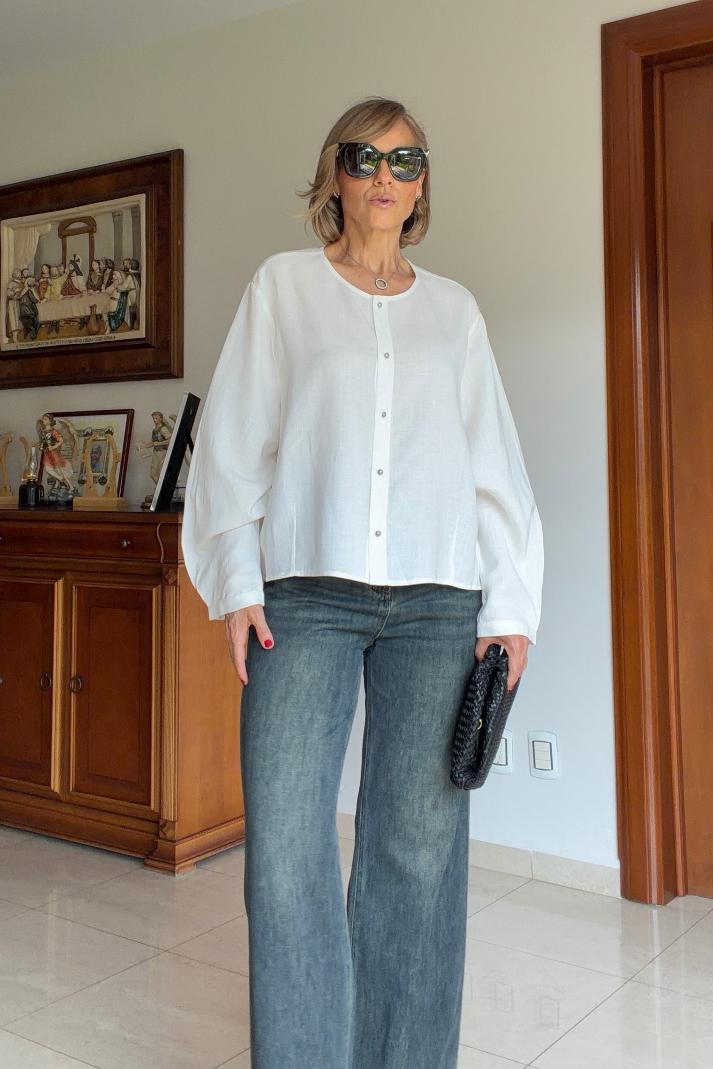 BLUSA CUELLO REDONDO