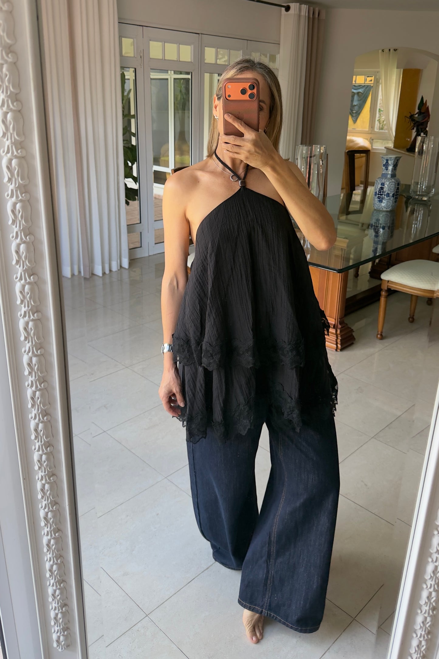 BLUSA CAPAS & ENCAJE