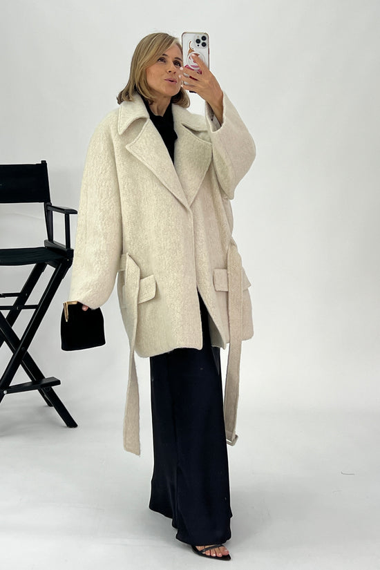 WOOL WRAP COAT