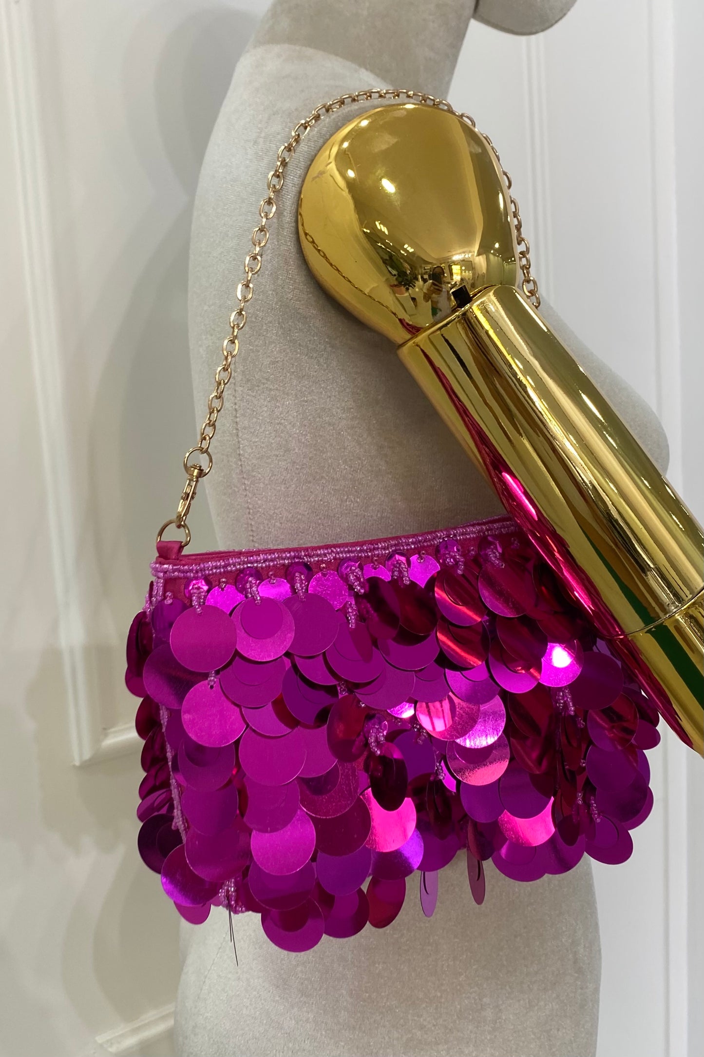 SEQUIN MIRROR BAG