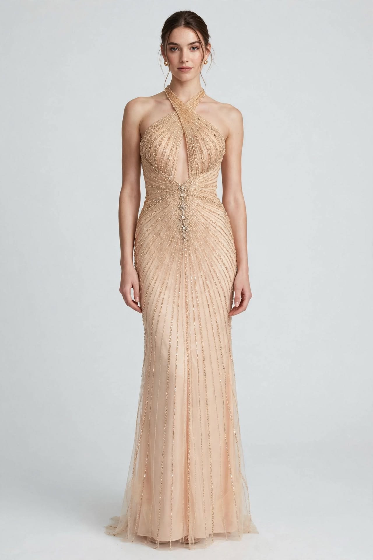 VESTIDO ESCOTE & PEDRERIA