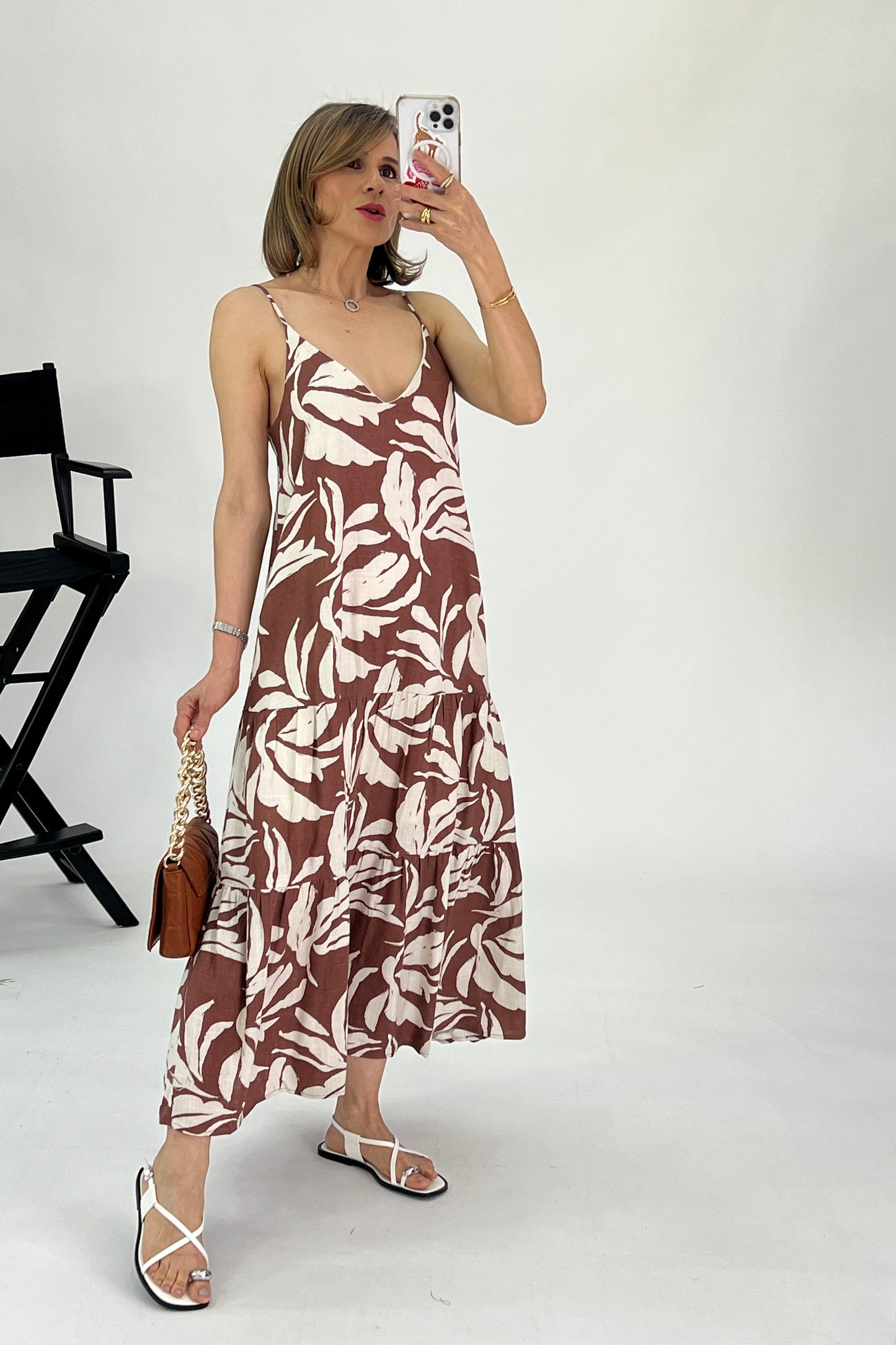 VESTIDO HOJAS