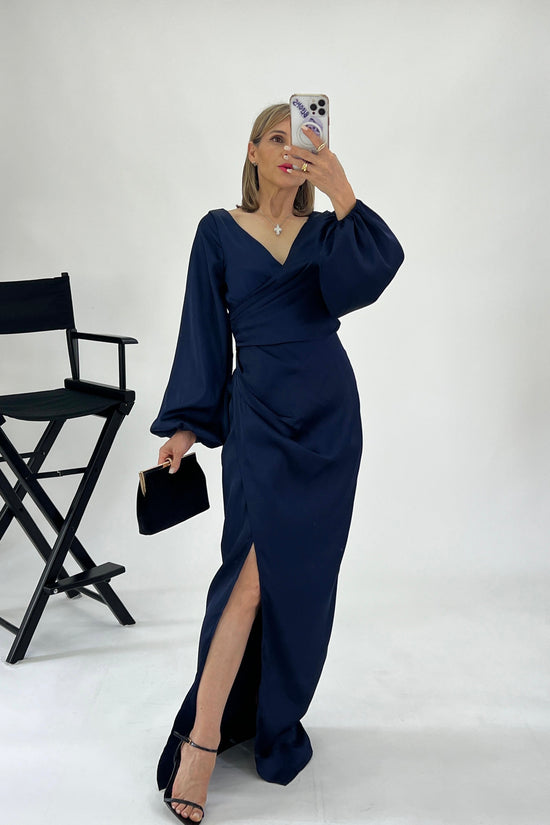 VESTIDO MANGA OBISPO