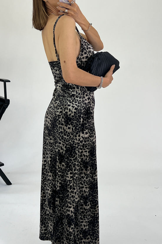VESTIDO VELVET ANIMAL PRINT
