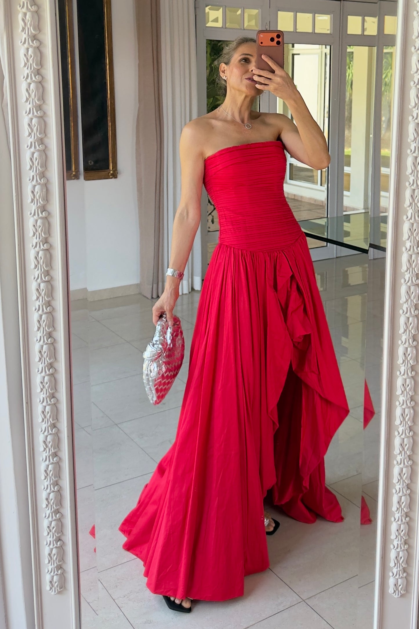 VESTIDO BAJO ASIMETRICO