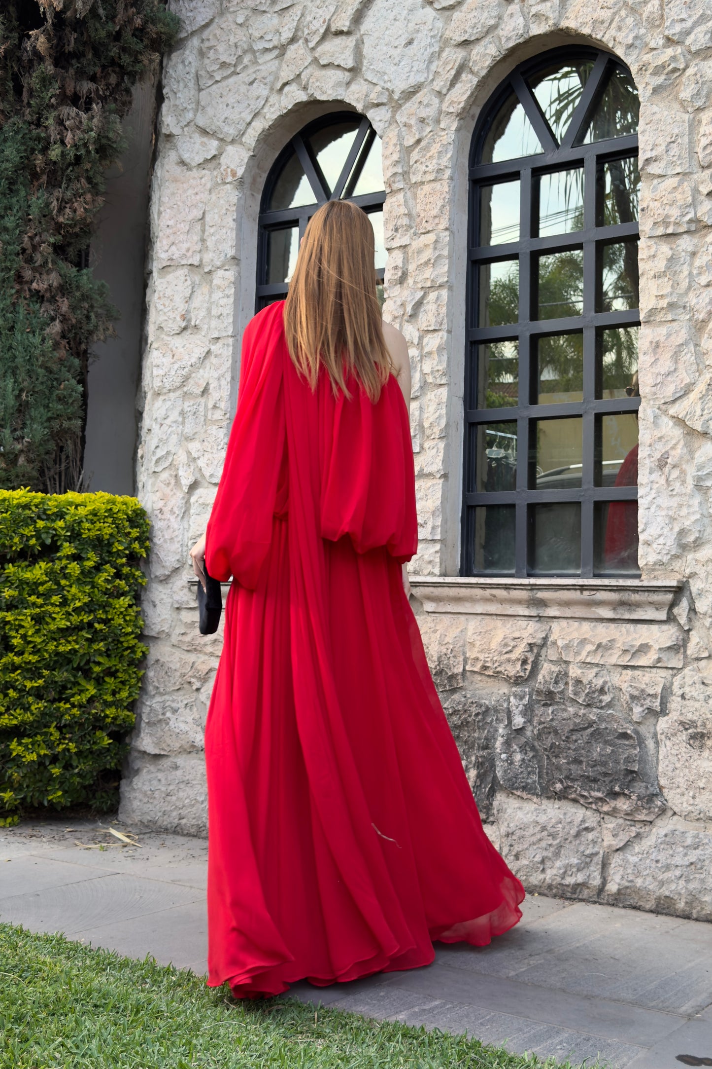 VESTIDO HOMBRO ASIMETRICO