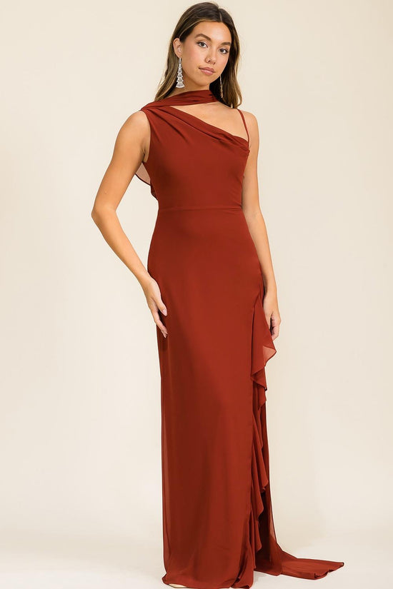 VESTIDO DETALLE HOMBRO